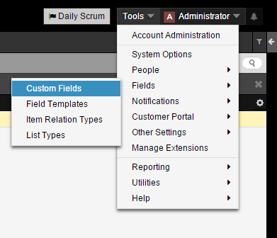 Axosoft - Create custom field