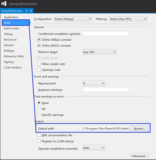 Debugging - Build section