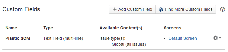 Plastic SCM custom text field