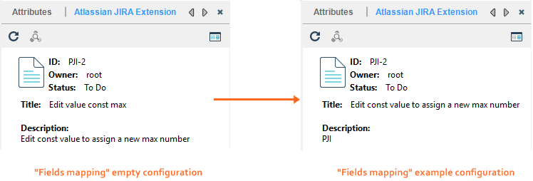 Fields mapping example