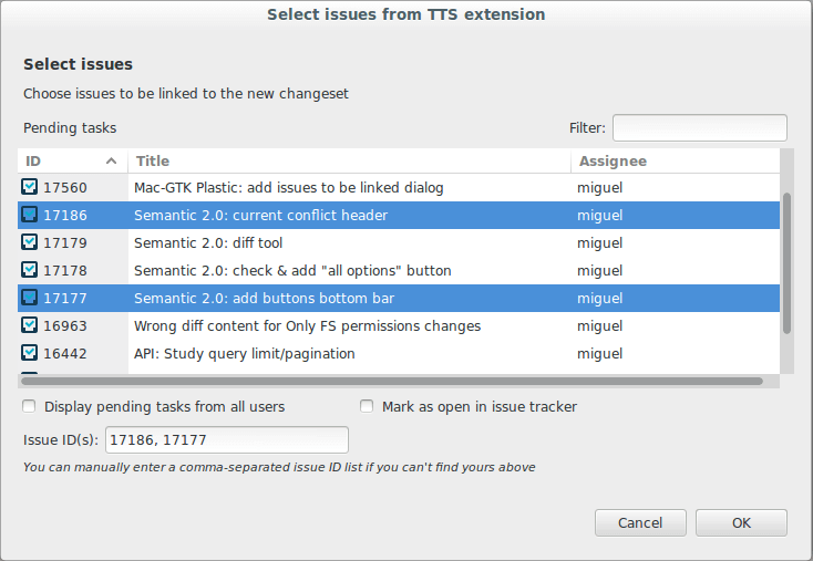 Plastic SCM - Linux - Add issue