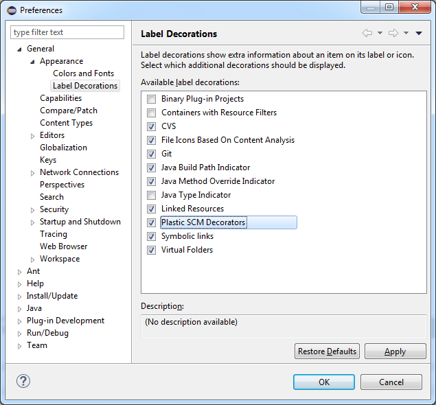 Plastic SCM decorators in Eclipse