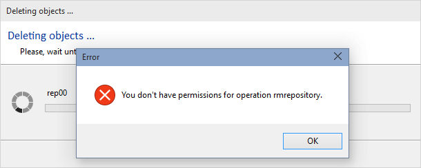 Repository server permissions - Deny rmrepository