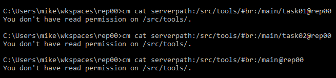 Path permissions - Secured path - Cat - Check