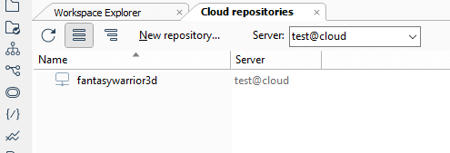 创建的第一个 Cloud 存储库