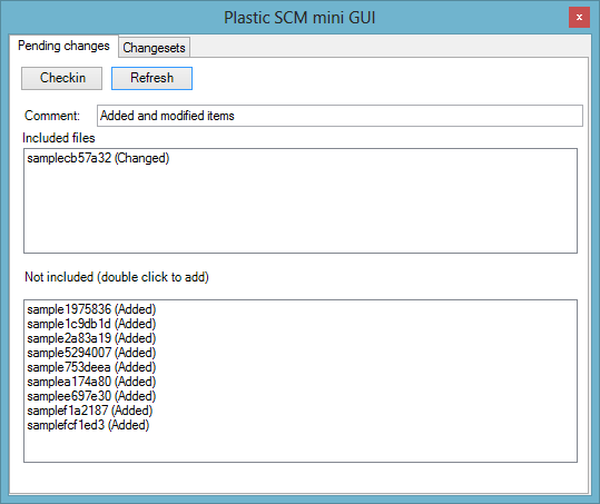 Plastic SCM 小型 GUI